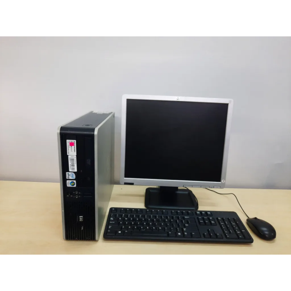 HP COMPAQ DC 7800 , Intel Core 2 DUO , 2.30GHz, 2GB RAM , 80GB HDD , Windows 7 , 19″ LCD Monitor [NETT]