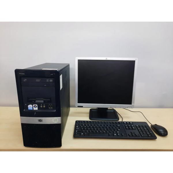 HP Compaq , Intel Dual Core E5200 @ 2.50GHz , 2GB RAM , 80GB HDD , Windows 7 , 17″ LCD Monitor,Win 7 [NETT]