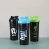 700ML Sports Fitness Direct Drinking Shaker Cup Plastic Drinkware for Protein Powder & Milkshake Mixing for Travel