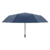Customizable Logo Printed Adults Travel Umbrella Modern Fully-Automatic Three-Fold Sun Rain Golf Umbrella Wooden Iron