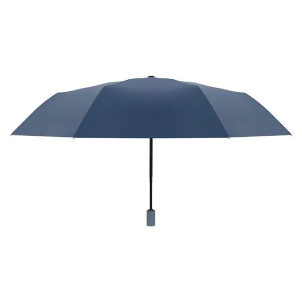 Customizable Logo Printed Adults Travel Umbrella Modern Fully-Automatic Three-Fold Sun Rain Golf Umbrella Wooden Iron