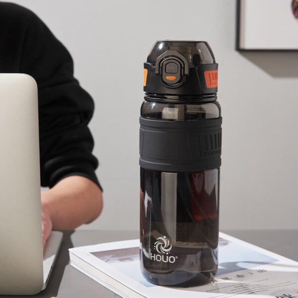 Hot Sale 1000ML Eco-Friendly Plastic Drinking Water Bottle Travel Water Cup with Rope Handle for Outdoor