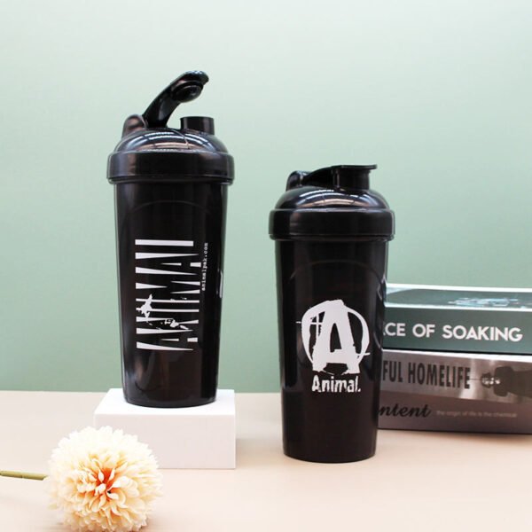 Advertisement Gift 700ml Portable Black Bpa Free Recycled Gym Workout Sports Plastic Protein Shaker Tumbler Bottle