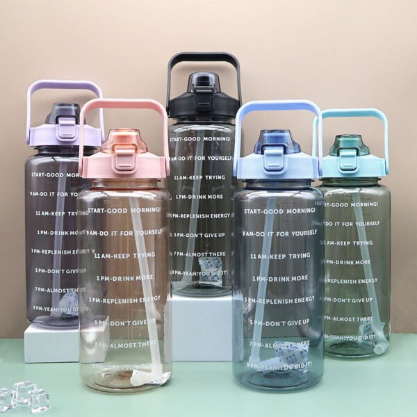 JZYZ Travel Sublimation Private Label 19 Liter 5 Gallon Tea Infuser Kids Cute Wholesale Square Glass Water Bottle Portable